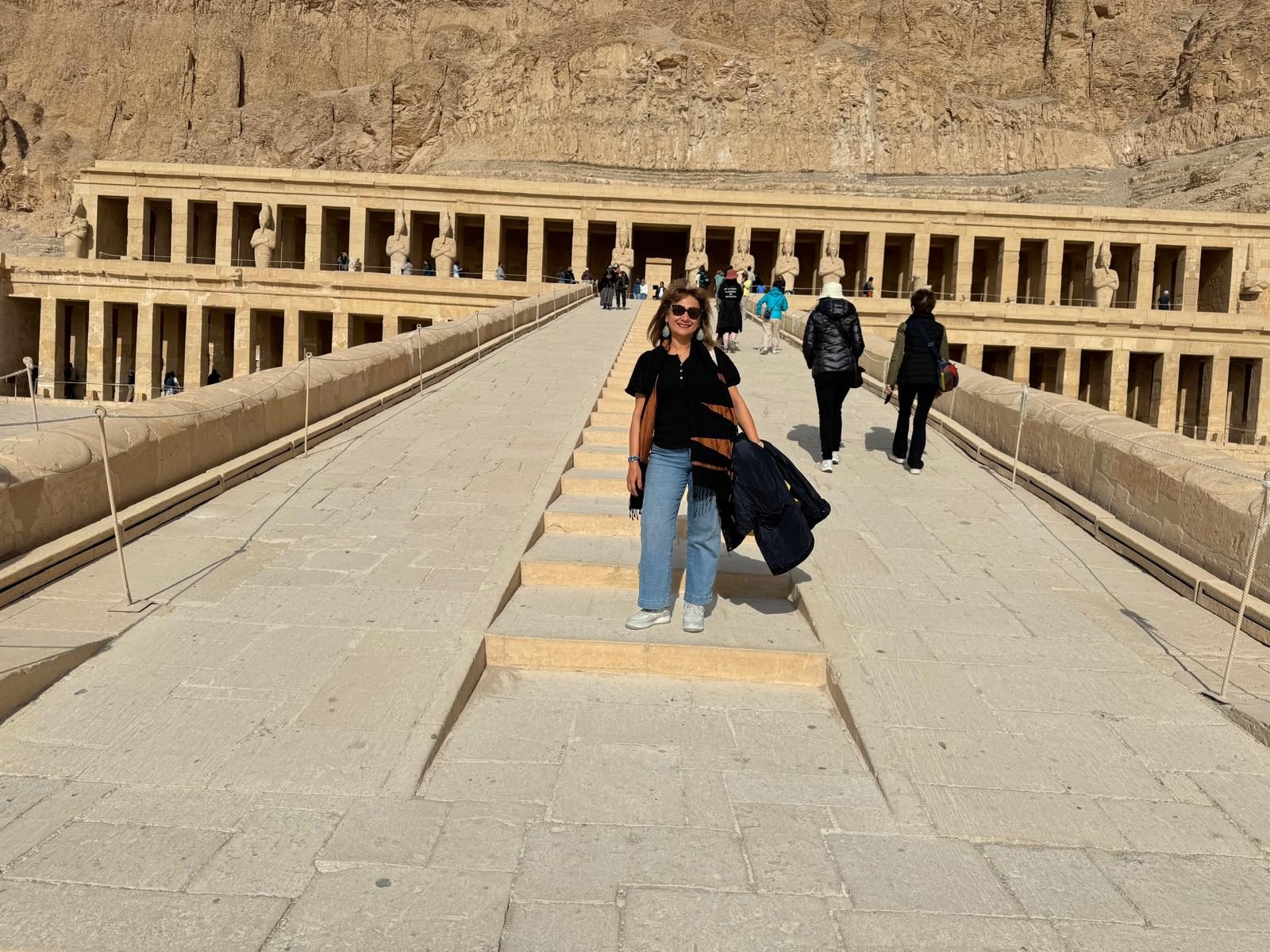 The terraces of the Temple of Hatshepsut at Deir el-Bahari, Luxor