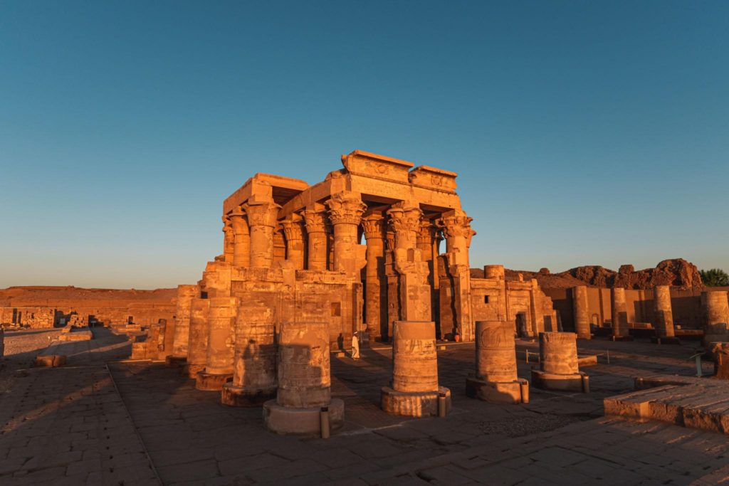 The Temple of Kom Ombo at sunset