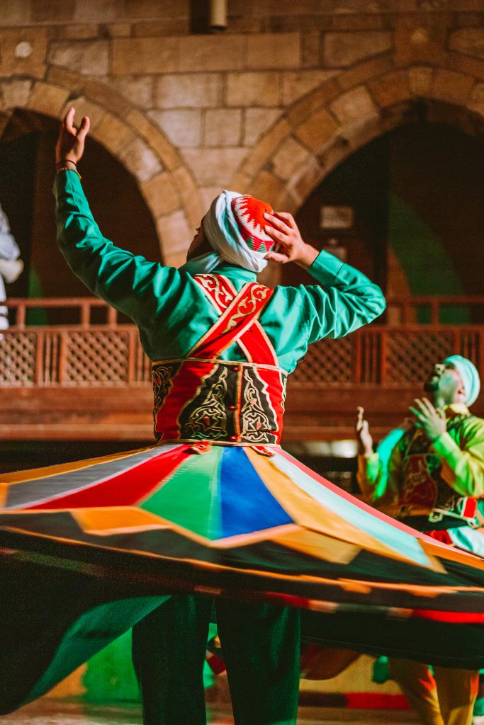 A tanoura dancer performing in Cairo