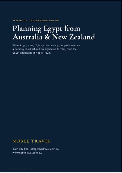 Cover of the Egypt planning guide